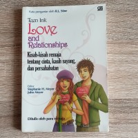 TEEN INK
LOVE AND RELATIONSHIPS
KISAH-KISAH REMAJA TENTANG CINTA,KASIH SAYANG,DAN PERSAHABATAN